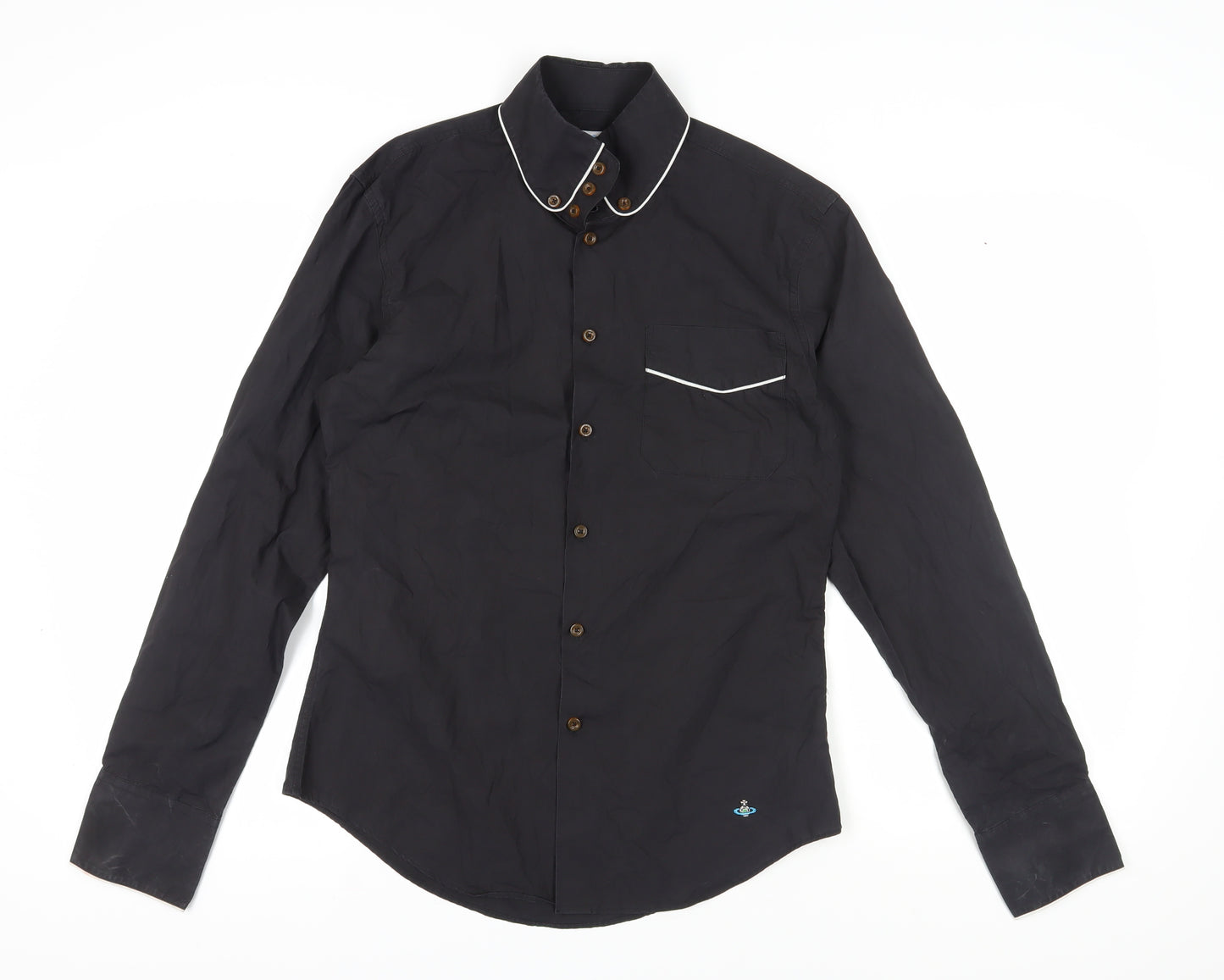 Vivienne Westwood Men's Black Slim Long Sleeve Shirt