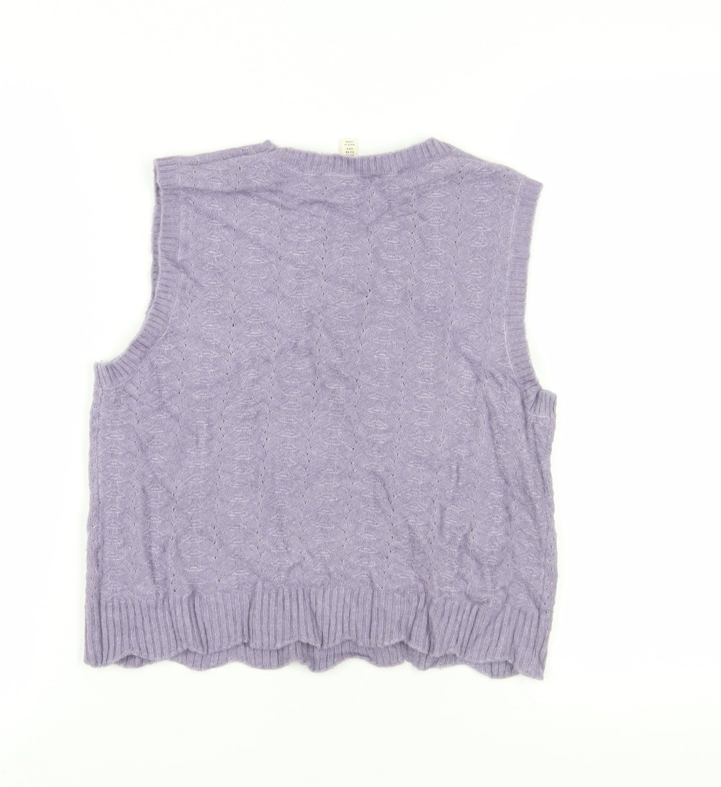 Seasalt Cornwall Women's Purple Knit Vest, Size 10