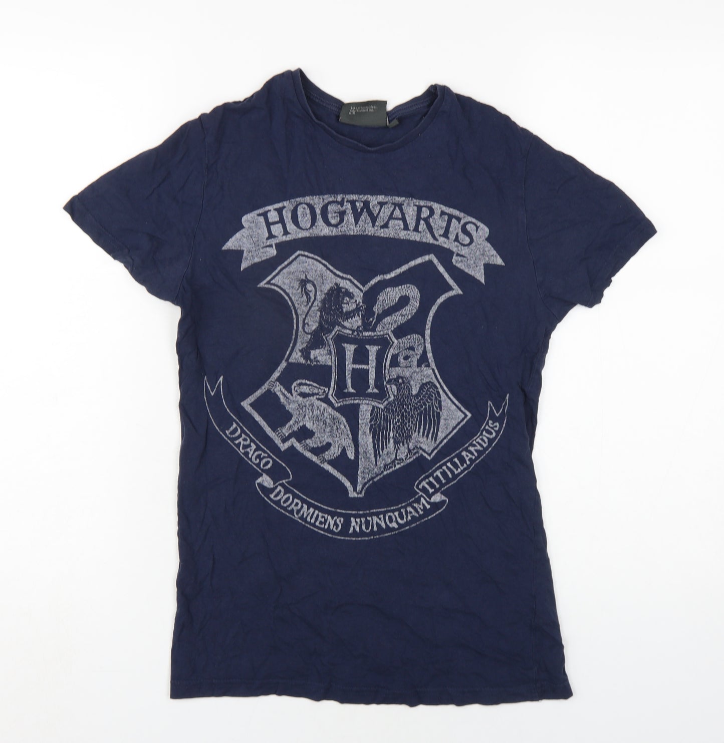 Harry Potter Blue Hogwarts Graphic T-Shirt XS