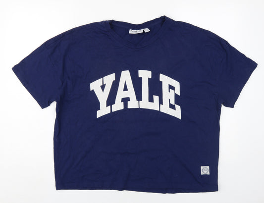 Yale University Blue T-Shirt XL Unisex Classic Crew