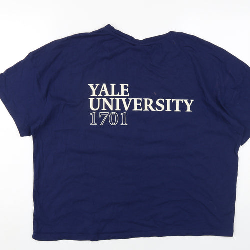 Yale University Blue T-Shirt XL Unisex Classic Crew