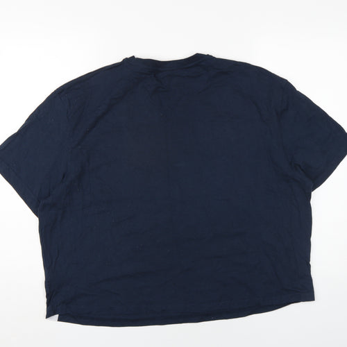 NFL Patriots Unisex Blue T-Shirt, Size L, Casual Style