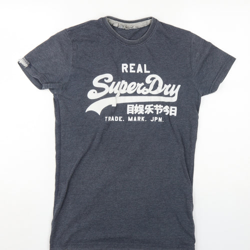 Superdry Men's Grey Retro Graphic T-Shirt Size S