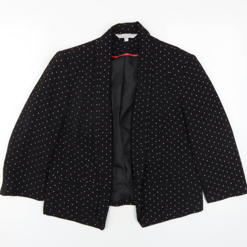 Red Herring Women's Black Polka Dot Blazer Size 10