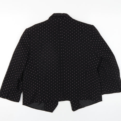 Red Herring Women's Black Polka Dot Blazer Size 10