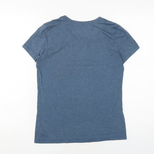 David & Goliath Blue Women's L Basic T-Shirt Crew Neck