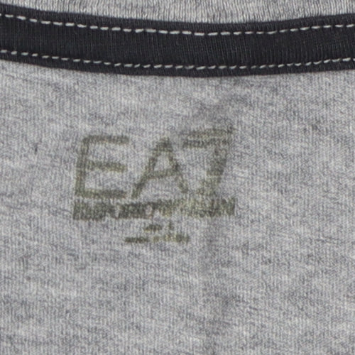 EA7 Emporio Armani Men's Grey Long Sleeve T-Shirt - Size S