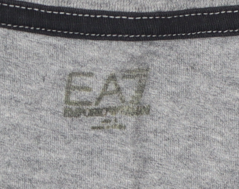 EA7 Emporio Armani Men's Grey Long Sleeve T-Shirt - Size S