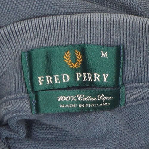 Fred Perry Men’s Blue Polo Shirt M Casual Cotton Top