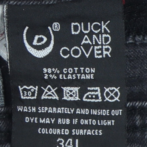 Duck and Cover Grey Skinny Men's Jeans Size L