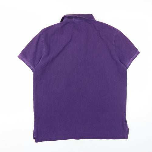 Ralph Lauren Men's Purple Slim Fit Polo Shirt M