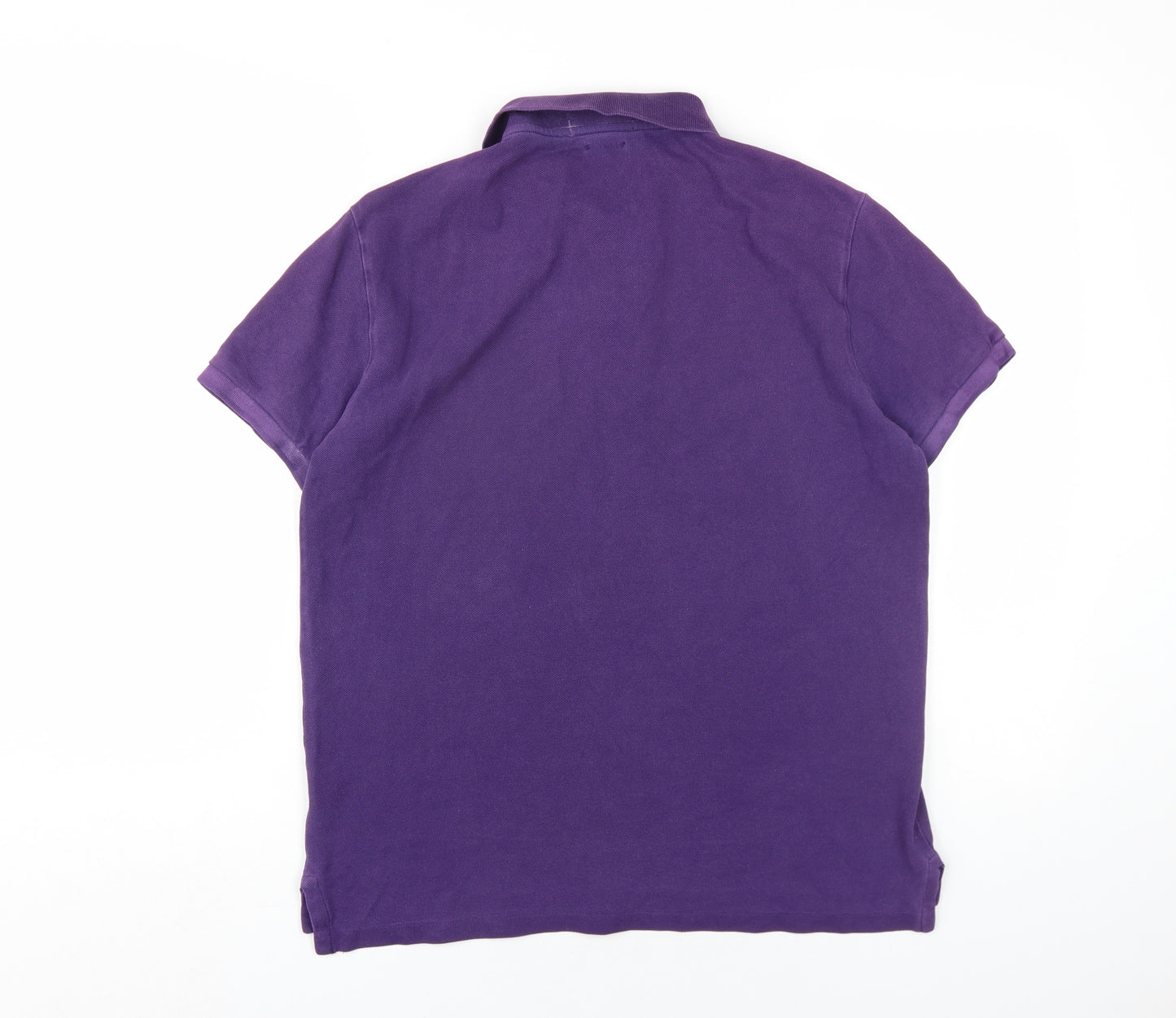 Ralph Lauren Men's Purple Slim Fit Polo Shirt M