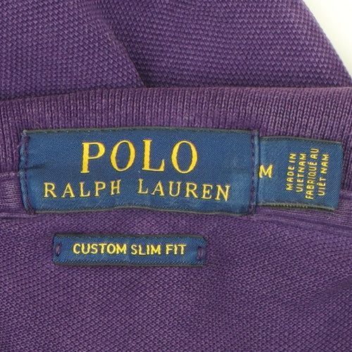 Ralph Lauren Men's Purple Slim Fit Polo Shirt M