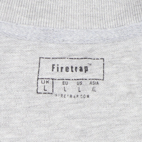 Firetrap Men's Grey Polo Shirt L Regular Fit