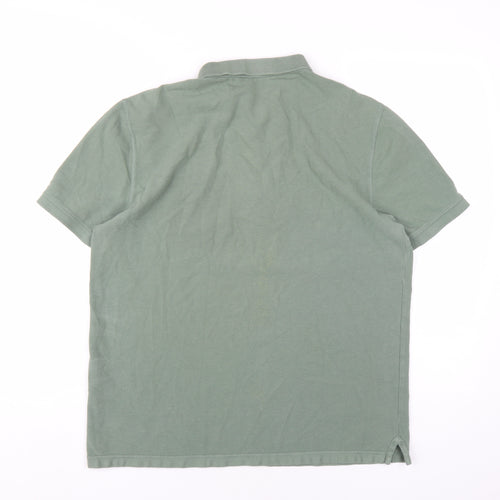 AllSaints Green Men's XL Polo Shirt