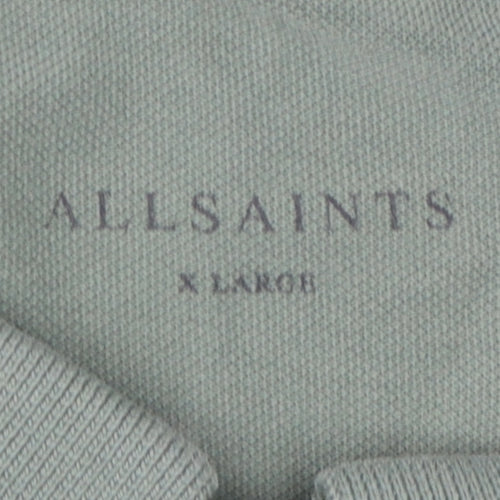 AllSaints Green Men's XL Polo Shirt