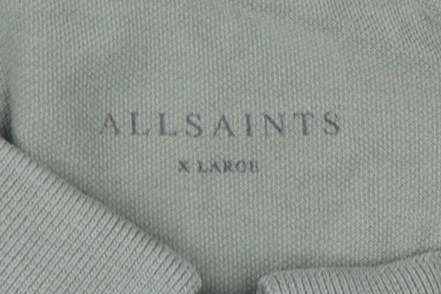 AllSaints Green Men's XL Polo Shirt