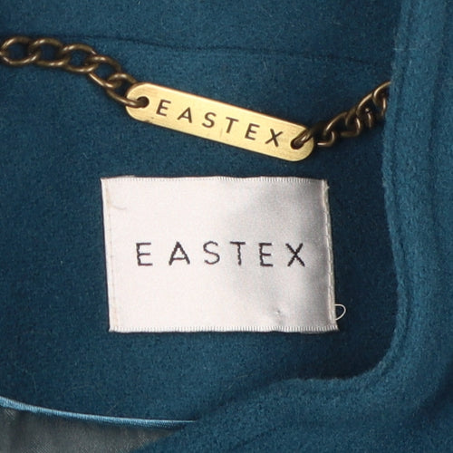 Eastex Women's Blue Wool Blend Mid-Length Coat