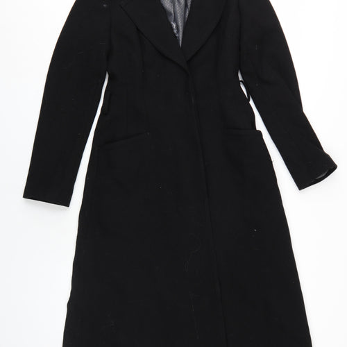 Jasper Conran Women’s Black Long Overcoat Size 10