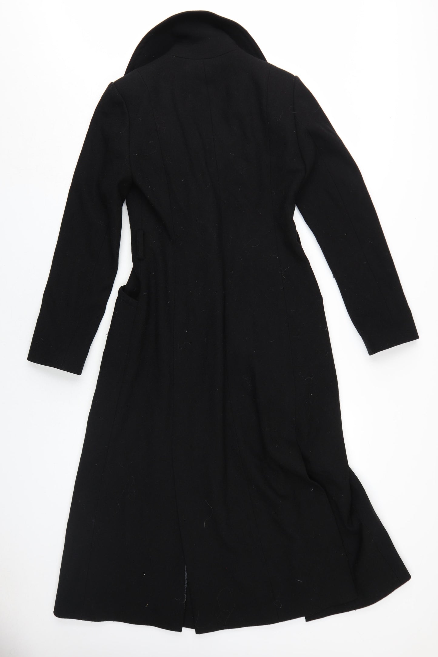 Jasper Conran Women’s Black Long Overcoat Size 10