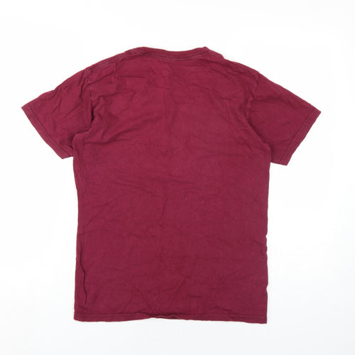 Poler Unisex Red T-Shirt, Size S, Casual, Crew Neck