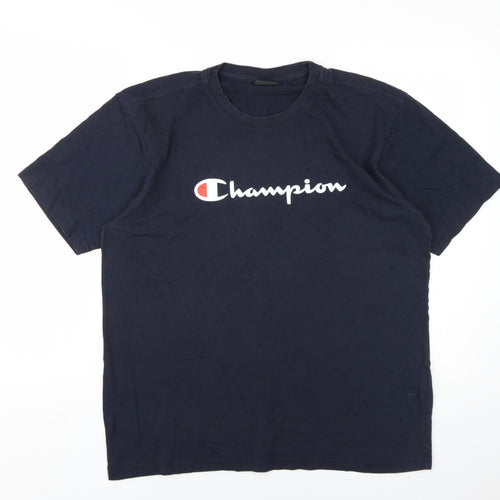 Champion Men's Blue XL T-Shirt with Logo