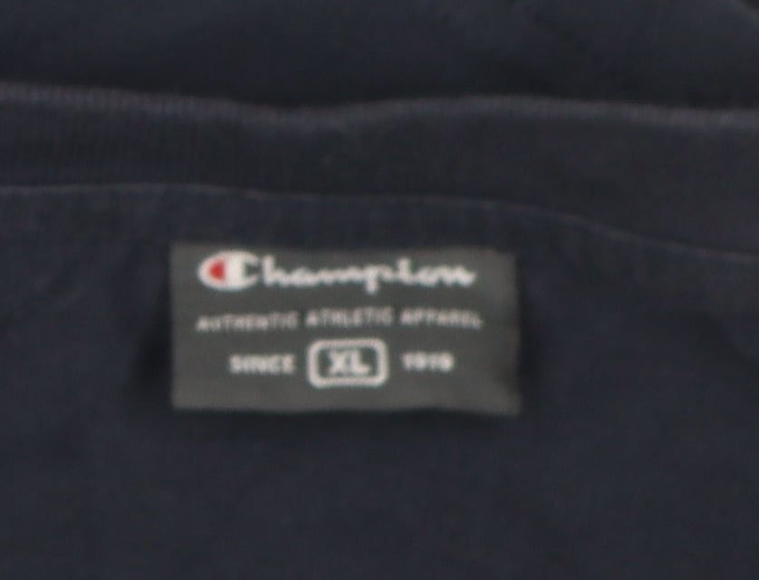 Champion Men's Blue XL T-Shirt with Logo