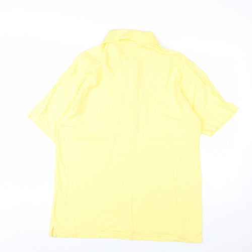 Bosideng Men's Yellow Polo Shirt L Short Sleeve