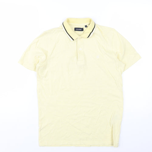 Jack & Jones Men's Yellow Polo Shirt Size S