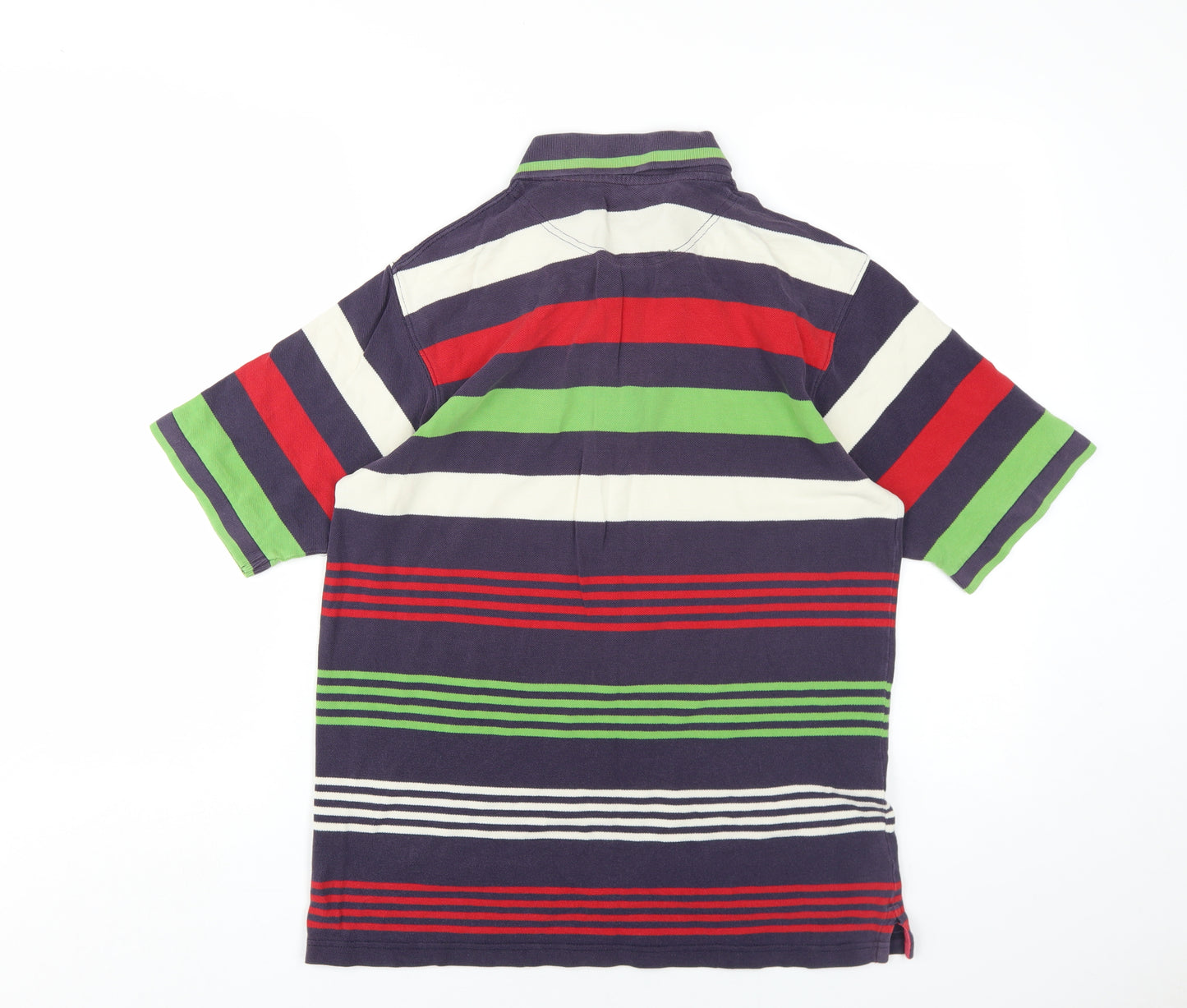 Maine New England Men's Multicoloured Striped Polo Size S