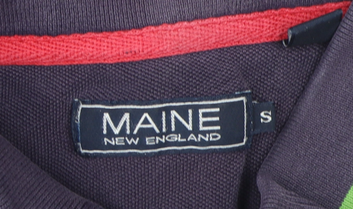 Maine New England Men's Multicoloured Striped Polo Size S