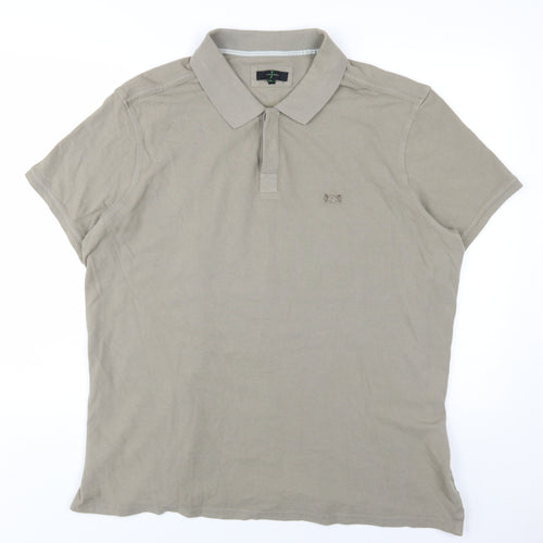 Jasper Conran Beige Men's 2XL Polo Shirt