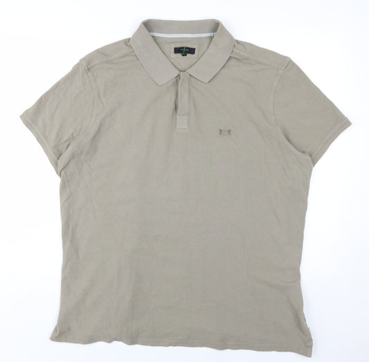 Jasper Conran Beige Men's 2XL Polo Shirt