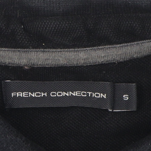 French Connection Men's Black Cotton Polo S