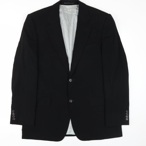 Hugo Boss Men's Black Suit Jacket, Size 42