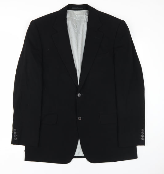 Hugo Boss Men's Black Suit Jacket, Size 42