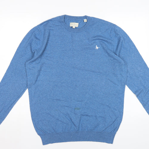 Jack Wills Men's Blue Pullover Jumper, Size L