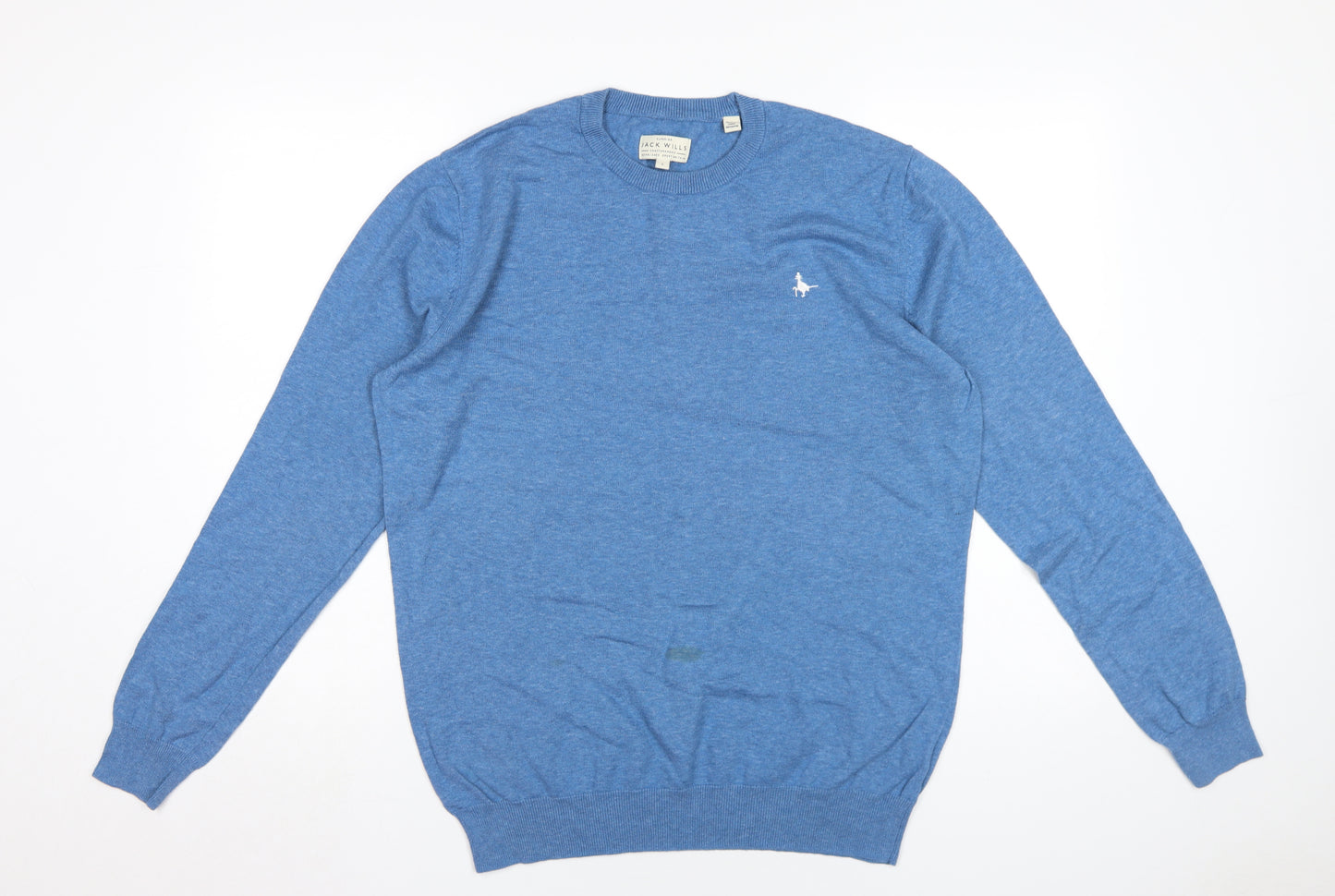 Jack Wills Men's Blue Pullover Jumper, Size L