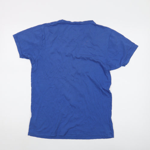 Pepe Jeans Men's Blue T-Shirt, M, Cotton, Graphic Print