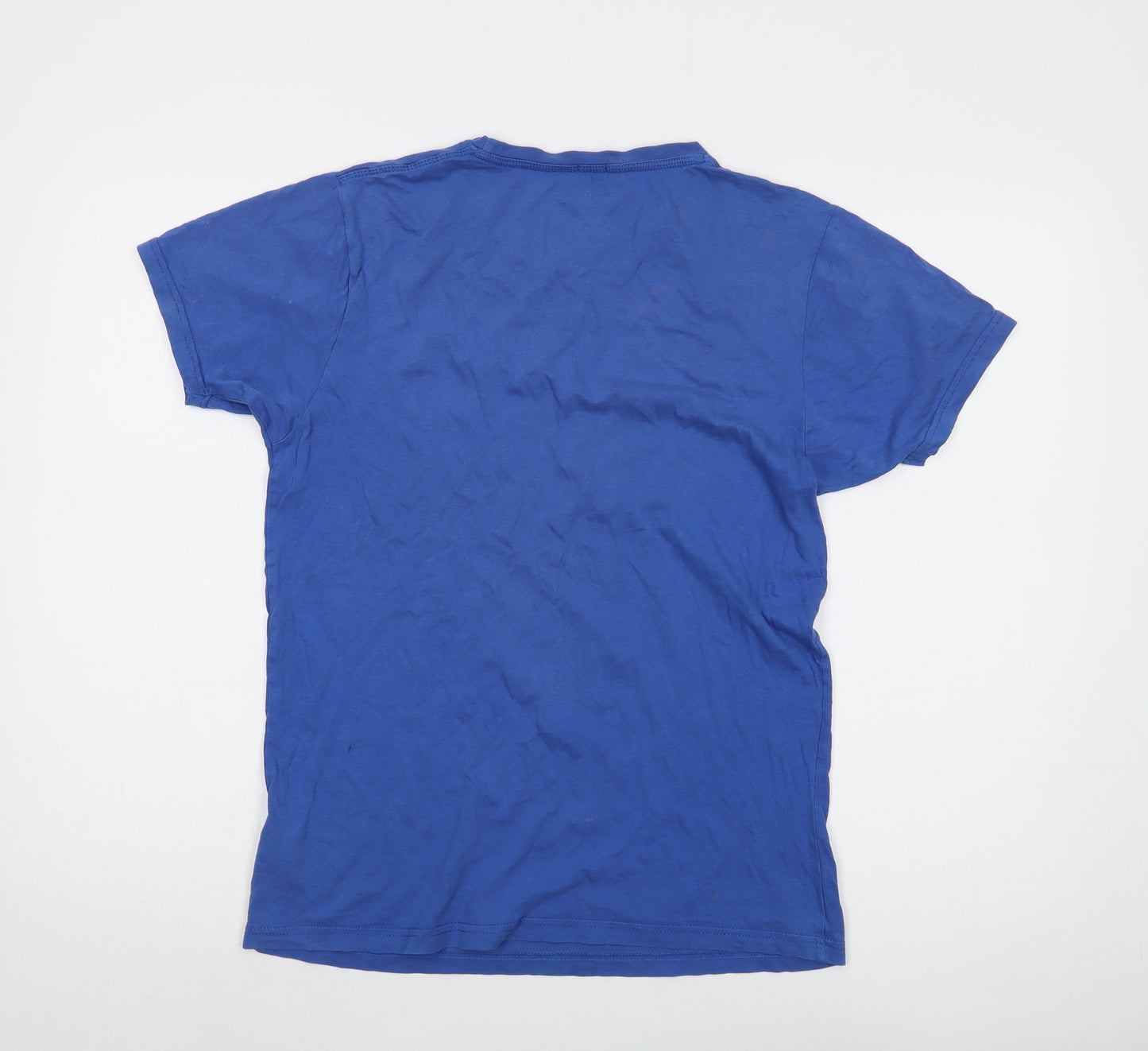 Pepe Jeans Men's Blue T-Shirt, M, Cotton, Graphic Print