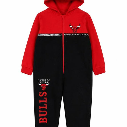 NBA Bulls Boys Red and Black Tracksuit 8-9 Years