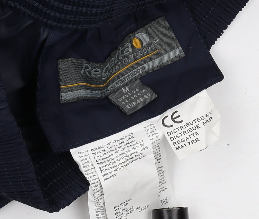 Regatta Men's Blue Windbreaker Trousers, Size M