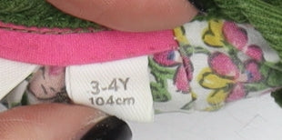 Mini Boden Girls Green Cotton A-Line Dress 3-4 Years