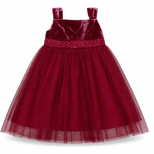 Monsoon Girls Red A-Line Dress, 12-18 Months, Luxury Party Attire