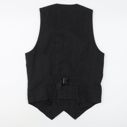 Firetrap Black Striped Women's Waistcoat M