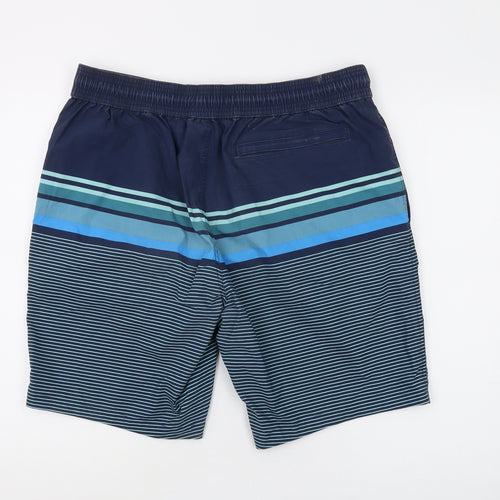 Fat Face Men's Blue Striped Board Shorts Size L