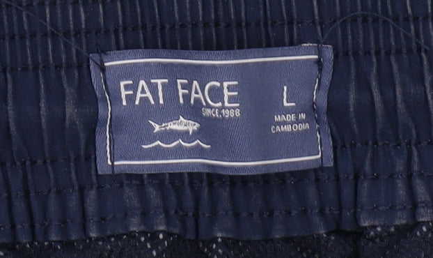 Fat Face Men's Blue Striped Board Shorts Size L