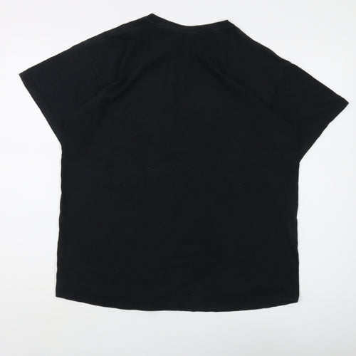 OFF PISTE Mens Black Crew Neck Logo T-Shirt - L