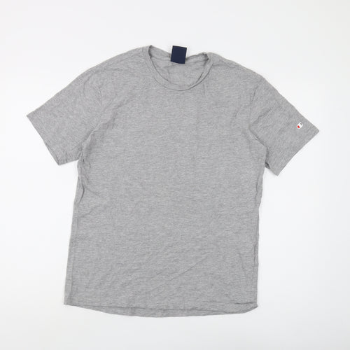 Champion Men's Grey Regular Fit T-Shirt - S