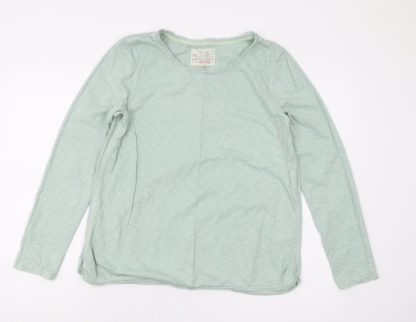 White Stuff Women's Green Long Sleeve T-Shirt, Size 12